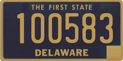 DE license plate 100583