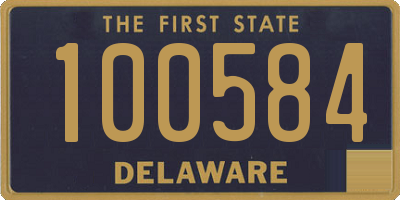 DE license plate 100584