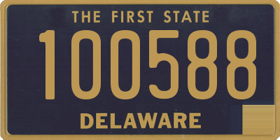 DE license plate 100588