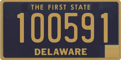 DE license plate 100591