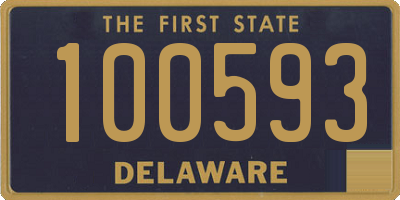 DE license plate 100593