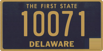 DE license plate 10071