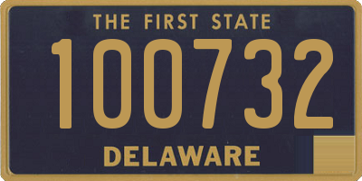 DE license plate 100732