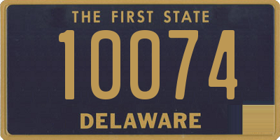 DE license plate 10074