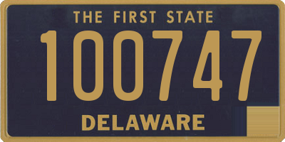 DE license plate 100747