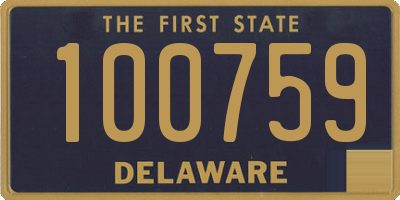 DE license plate 100759