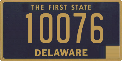 DE license plate 10076