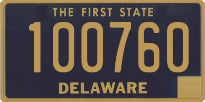 DE license plate 100760