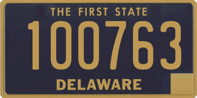 DE license plate 100763