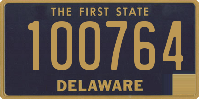 DE license plate 100764