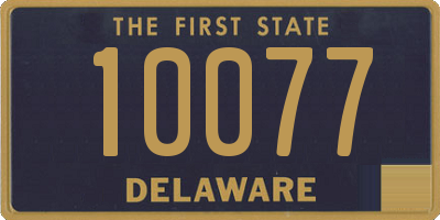 DE license plate 10077