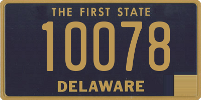 DE license plate 10078