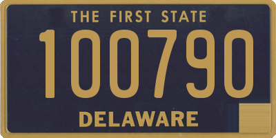 DE license plate 100790