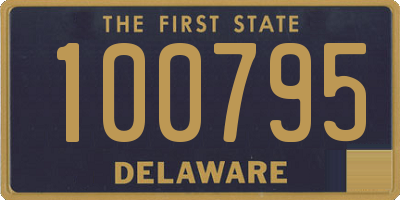 DE license plate 100795