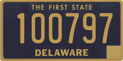 DE license plate 100797