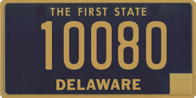 DE license plate 10080