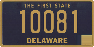 DE license plate 10081