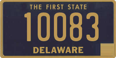 DE license plate 10083