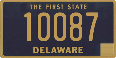 DE license plate 10087