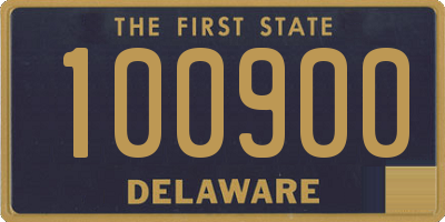 DE license plate 100900