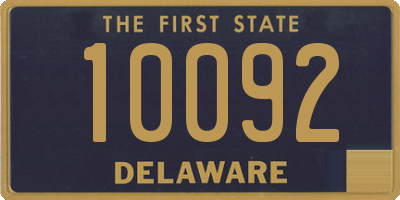 DE license plate 10092