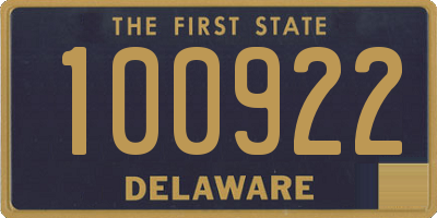 DE license plate 100922