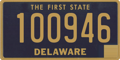 DE license plate 100946