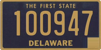 DE license plate 100947