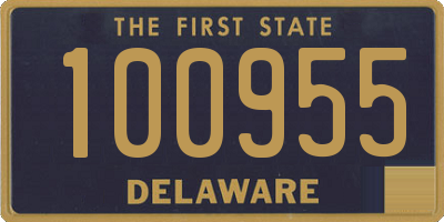 DE license plate 100955