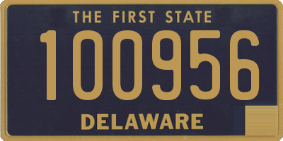 DE license plate 100956