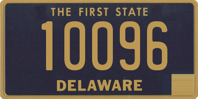 DE license plate 10096