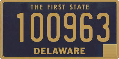 DE license plate 100963