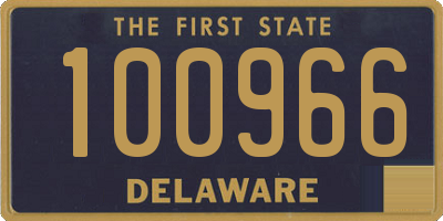 DE license plate 100966