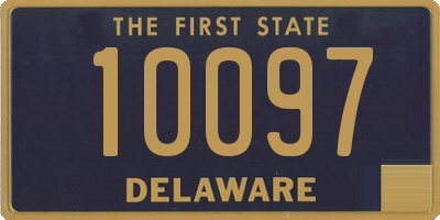 DE license plate 10097