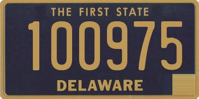 DE license plate 100975