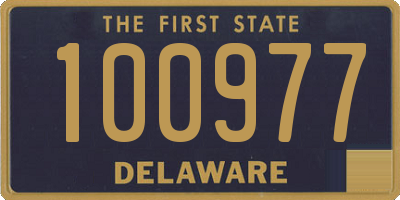 DE license plate 100977