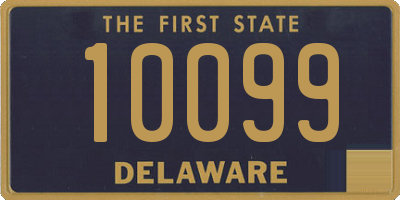 DE license plate 10099