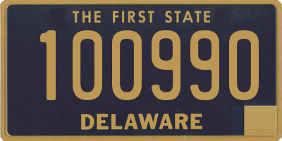 DE license plate 100990