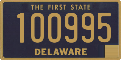 DE license plate 100995