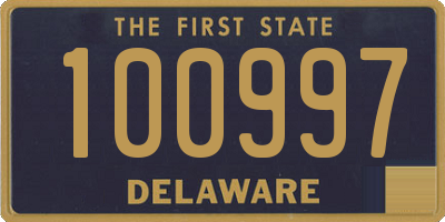 DE license plate 100997