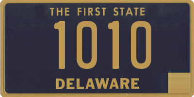 DE license plate 1010