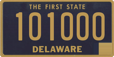 DE license plate 101000