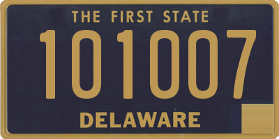 DE license plate 101007