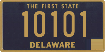 DE license plate 10101