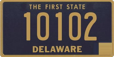 DE license plate 10102