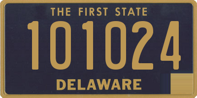 DE license plate 101024