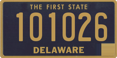 DE license plate 101026