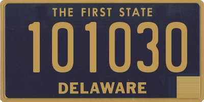 DE license plate 101030