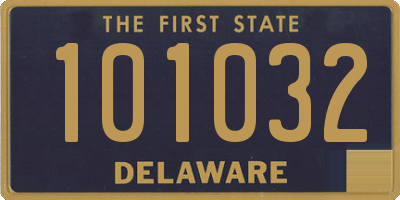 DE license plate 101032