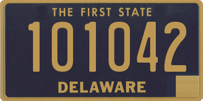 DE license plate 101042